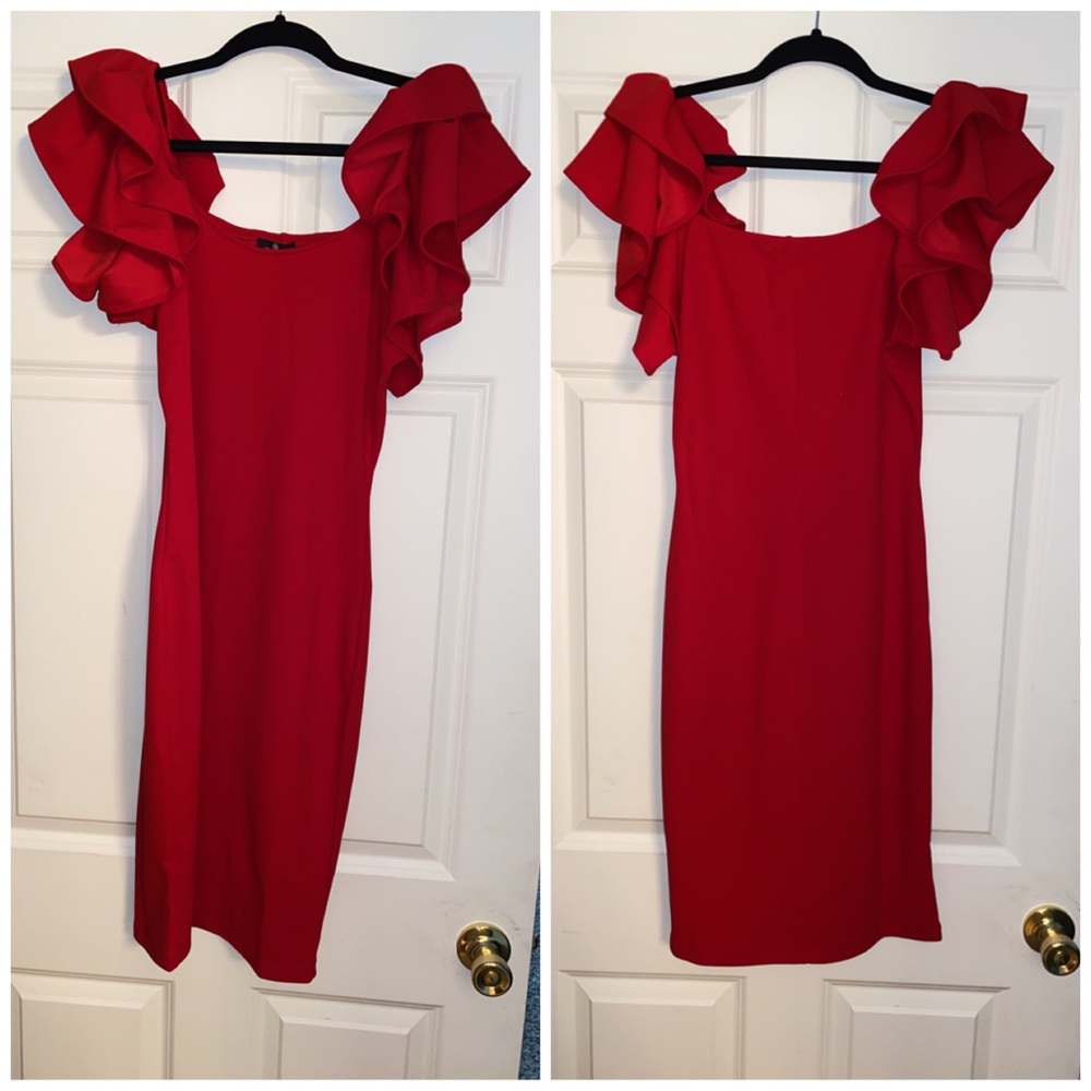 Red Unworn Boutique Dress